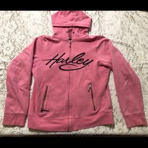 Harley-Davidson Pink Zip-Up Sweater
